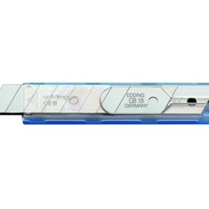 Geležtės kanceliariniam peiliukui Edding E-CB18, 18mm, 10vnt. dėžutėje