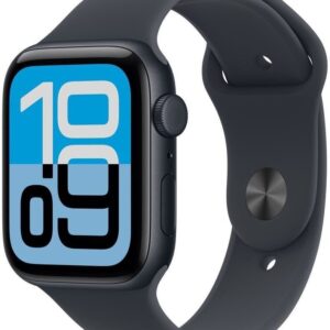 Apple Watch SE 3 GPS 44mm Midnight Aluminium Case with Midnight Sport Band - M/L MEHQ4RK/A