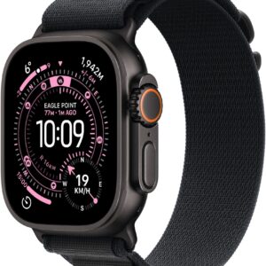 APPLE Watch Ultra 3 GPS + Cellular 49mm Black Titanium Case with Black Alpine Loop - Medium MF0V4QR/A