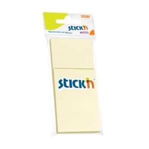 Lipnūs lapeliai Stick´N 21127, 38x51mm, 3x100 lapelių, geltonos spalvos, blisteryje