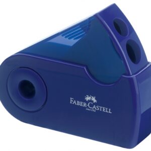Drožtukas Faber-Castell SLEEVE, plastikinis, su konteineriu, dvigubas - Image 2