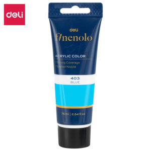 Akriliniai dažai DELI Finenolo 75ml, mėlynos spalvos