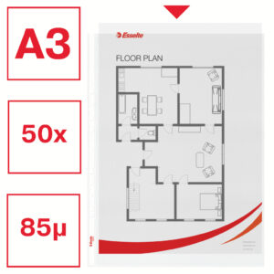 Įmautė dokumentams Esselte, A3, 85 mikronų, vertikali, matinė, 1vnt. - Image 2