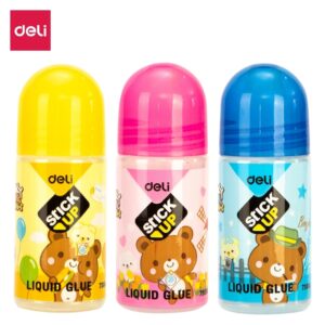 Skysti klijai DELI Funky Bear, 35ml, su antgaliu tekstilei