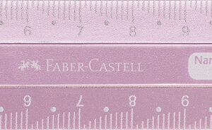 Liniuotė Faber-Castell Sparkle, 15cm rožinės spalvos