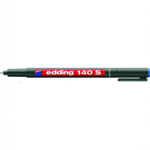 Permanentinis žymeklis-rašiklis Edding 140S OHP, apvaliu galiuku, 0.3mm, mėlynos spalvos