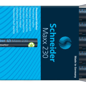 Permanentinis žymeklis Schneider 230, 1-3mm, apvaliu galiuku, mėlynos spalvos - Image 4