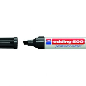 Permanentinis žymeklis, Edding 500, kirstu galiuku, 2-7mm, juodos spalvos