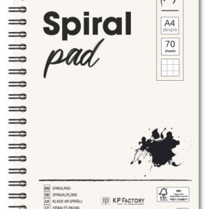 Sąsiuvinis College A4/70 lapų, dviguba spiralė šone