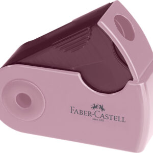 Drožtukas Faber-Castell Sleeve, su konteineriu, vienos skylės, įvairių spalvų - Image 2