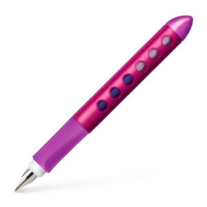 Plunksnakotis Faber-Castell Scribolino, kairiarankiams, rožinės spalvos korpusas