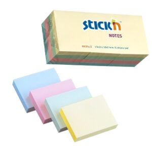 Lipnūs lapeliai Stick´N 21531, 38x51mm, 12x100 lapelių, 4 pastelinės spalvos