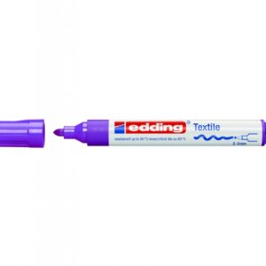 Tekstilės žymeklis Edding 4500, apvaliu galiuku, 2-3mm, neoninės violetinės spalvos
