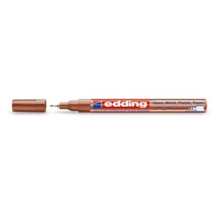 Žymeklis Edding 780 lako pagrindu, apvaliu galiuku, 0,8mm, skirtas dekoravimui, bronzos spalvos