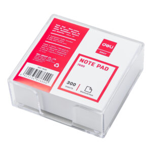 Lapeliai užrašams dėkle DELI, 91x87x50mm, baltos spalvos - Image 4