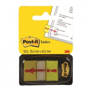 *Plastikiniai žymekliai Post-it, 25x43mm, 50 lapelių, šauktukas - Image 2