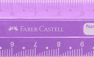 Liniuotė Faber-Castell Sparkle, 15cm rožinės spalvos - Image 2