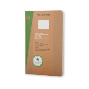 *Užrašų knygutė Moleskine Evernote 13x21cm, linijomis, minkštu viršeliu, 2vnt/pak, rudos spalvos