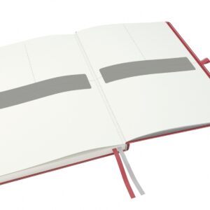 Sąsiuvinis Leitz Complete, A4, 80 lapų langeliais, raudonos spalvos - Image 3