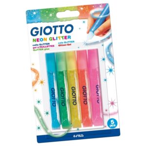 Klijai su blizgučiais GIOTTO 5vnt, blisteryje, 10.5ml, flash