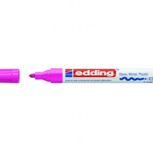 Žymeklis Edding 750 lako pagrindu, apvaliu galiuku, 2-4mm, rožinės spalvos
