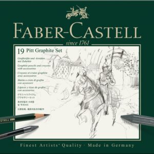 Rinkinys Faber-Castell PITT Graphite, skirtas eskizavimui, 19vnt - Image 2