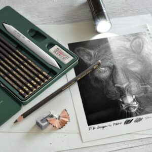 Pieštukų rinkinys Faber-Castell Pitt Graphite Matt, 11 dalių - Image 4