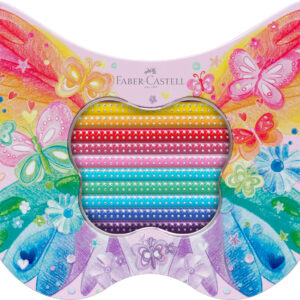 Spalvoti pieštukai tribriauniai Faber-Castell Sparkle Ladybug 20 spalvų - Image 2