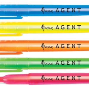 *Teksto žymeklis Forpus Agent, 1-4mm, kirstu galiuku, žalios spalvos