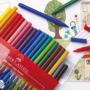 Flomasteriai Faber-Castell GRIP, 20 spalvų - Image 2