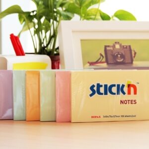 Lipnūs lapeliai Stick´N 21393, 76x127mm, 100 lapelių, oranžinės spalvos - Image 4