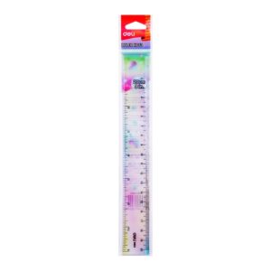 Liniuotė DELI H653, 20cm, įvairių spalvų