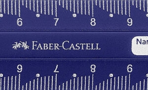Liniuotė Faber-Castell Dots, 15cm juodos arba mėlynos spalvos - Image 2