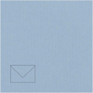 Dekoratyvinis vokas Artoz C7, 110x75mm, 100g, pastelinės mėlynos spalvos, 1vnt