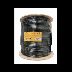 CABLEXPERT CAT6 FTP LAN Gelfilled outdoor cable, solid, Kabelis | Black, 305 m