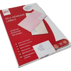 Lipnios etiketės College, A4, 105x57mm, 10 etikečių lape, 100 lapų, baltos spalvos - Image 2