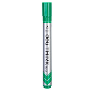 Žymeklis baltai lentai Deli U00150 žalias, apvalus galiukas, 2mm - Image 2