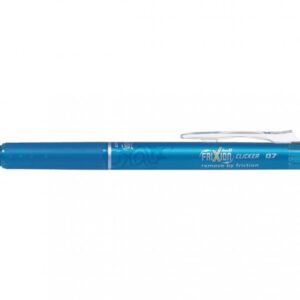 Automatinis tušinukas Pilot Frixion Clicker, gelinis, 0.7mm, su trintuku, šviesiai mėlynos spalvos