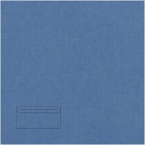 Dekoratyvinis vokas Paper Poetry C7, 110x75mm, 100g, mėlynos spalvos, 1vnt