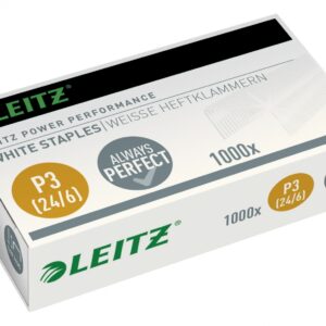 Sąsagėlės Nr.24/6 1000vnt. LEITZ P3, baltos