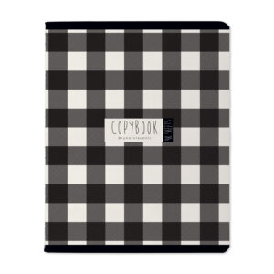 Sąsiuvinis Bruno Visconti Black&White Check, A5, 48 lapai, 5x5 langeliais