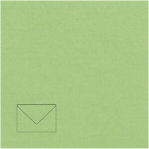 Dekoratyvinis vokas Paper Poetry C7, 110x75mm, 100g, salotinės spalvos, 1vnt