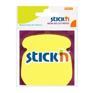 *Lipnūs lapeliai Stick´N 21179, 50 lapelių, telefono formos, geltonos spalvos, blisteryje