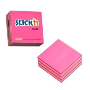 Lipnūs lapeliai Stick´N 21337, 51x51mm, 250 lapelių , 2 rožinės spalvos