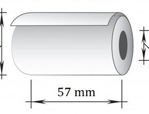 Terminė kasos juosta, 57x18m/12mm (maks.diam. 40mm)