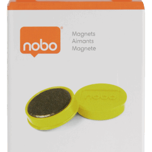 Magnetai Nobo, 38mm, geltonos spalvos, 10 vnt./pak. - Image 6