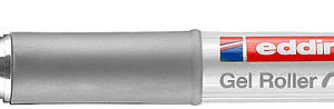 Gelinis rašiklis Edding Gel Roller 2185, 0.7mm, sidabrinės spalvos
