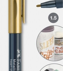 Žymeklis Faber-Castell metallics, blisteryje