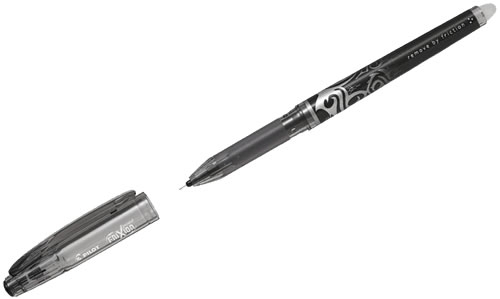 Gelinis rašiklis Pilot Frixion Point, 0,5mm, su trintuku, juodos spalvos