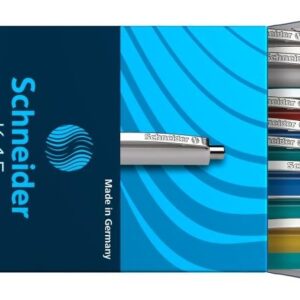 Automatinis tušinukas Schneider K15, 0,5mm, mėlynos spalvos, įvairių spalvų korpusai